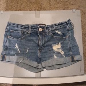 Express Shortie Low Rise shorts